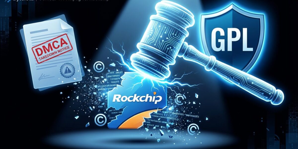 An illustration symbolizing the Rockchip and FFmpeg license dispute
